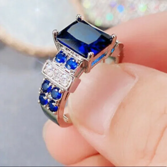 New 925 Sterling silver diamond Ring - Picture 2 of 4